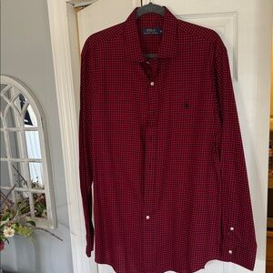 Polo by Ralph Lauren Men's red Checkered Shirt